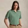 Ralph Lauren Standard Fit Cotton-linen Polo Shirt In Brown