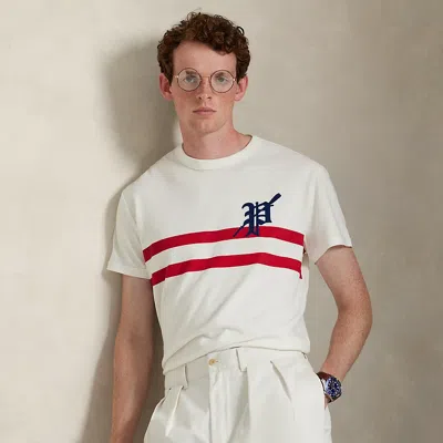 Ralph Lauren Standard Fit Jersey Graphic T-shirt In Purple