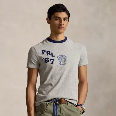 Ralph Lauren Standard Fit Logo Jersey T-shirt In Heather