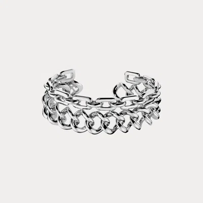 Ralph Lauren Sterling Silver Cuff Bracelet In Sterling Silver In Metallic