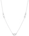 Ralph Lauren Sterling Silver Link Collar Necklace, 16" + 3" Extender
