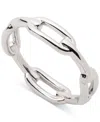 Ralph Lauren Sterling Silver Link Stack Ring