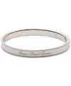 Ralph Lauren Sterling Silver Logo Script Bangle Bracelet