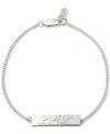 Ralph Lauren Sterling Silver Logo Script Link Bracelet