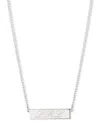 Ralph Lauren Sterling Silver Logo Script Pendant Necklace, 16" + 3" Extender