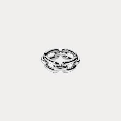 Ralph Lauren Sterling Silver Ring In Sterling Silver In Metallic