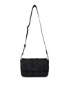 Ralph Lauren Stevie Msngr-crossbody-medium In Black