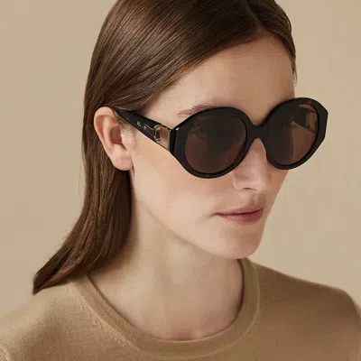 Ralph Lauren Stirrup Antibes Sunglasses In Brown