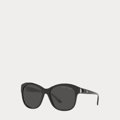 Ralph Lauren Stirrup Butterfly Sunglasses In Black