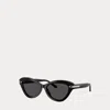 Ralph Lauren Stirrup Cat-eye Sunglasses In Black