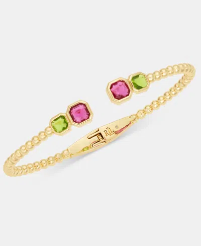 Ralph Lauren Stone Cuff Bracelet In Multi