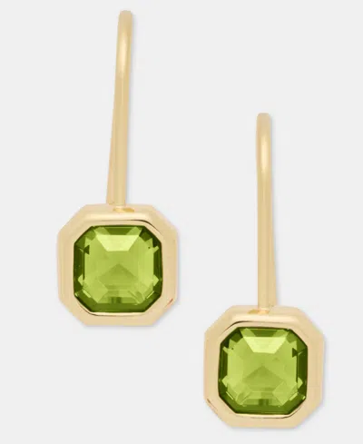 Ralph Lauren Stone Drop Earrings In Green
