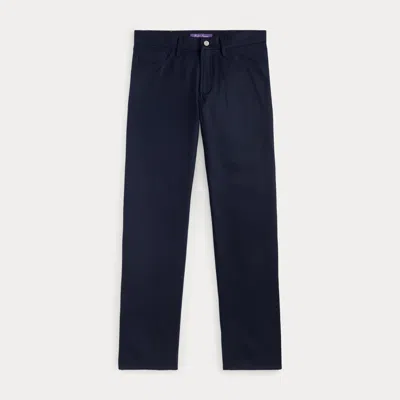 Ralph Lauren Straight Fit Cotton-linen Jean In Classic Chairman Navy In Blue