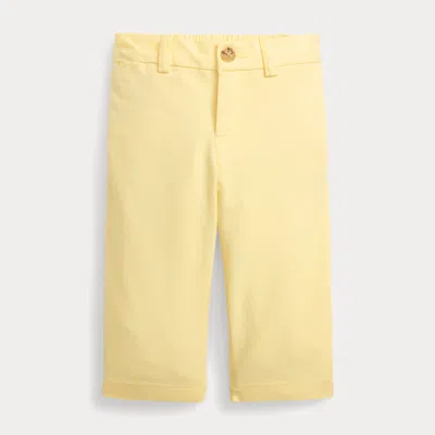 Ralph Lauren Babies'  Straight Fit Flex Abrasion Twill Pant In Blue