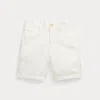 Ralph Lauren Kids' Straight Fit Linen-cotton Short In White