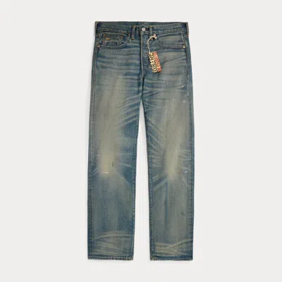 Ralph Lauren Straight Fit Milner Selvedge Jean In Milner Wash In Blue