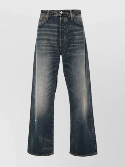 Ralph Lauren Straight Leg Denim Trousers In Blue