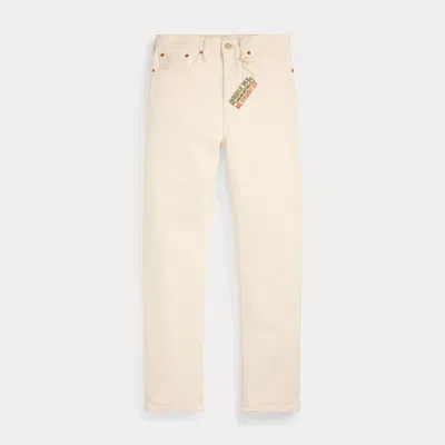Ralph Lauren Straight Leg Fit Seeded Natural Jean In Seeded Natural In Neutral