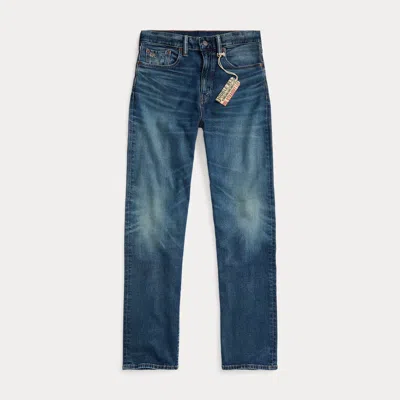 Ralph Lauren Straight Leg Fit Thompson Jean In Thompson Wash In Blue