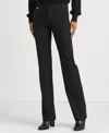Ralph Lauren Straight Ponte Pant In Black