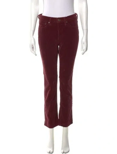 Pre-owned Ralph Lauren Straight Leg Pants In Burgundy