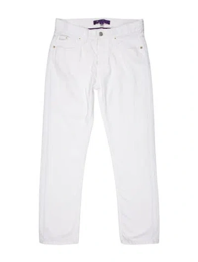 Pre-owned Ralph Lauren Straight Leg Pants In White