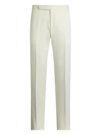 Ralph Lauren Straight-leg Trousers In Lux Cream