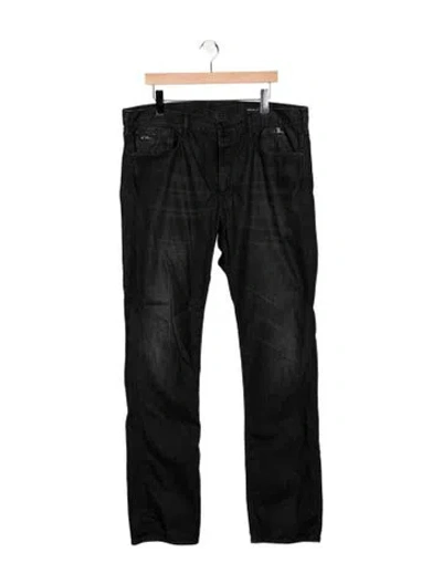 Pre-owned Ralph Lauren Straight-leg Jeans In Black
