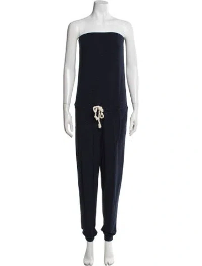 Pre-owned Ralph Lauren Strapless Jumpsuit In Blue