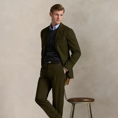 Ralph Lauren Stretch Chino Suit Trouser In Green