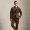 Ralph Lauren Stretch Corduroy Suit Trouser In Brown