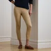 Ralph Lauren Cropped Skinny Pants In Birch Tan
