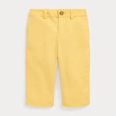 Ralph Lauren Kids' Stretch Cotton Chino Trouser In Yellow