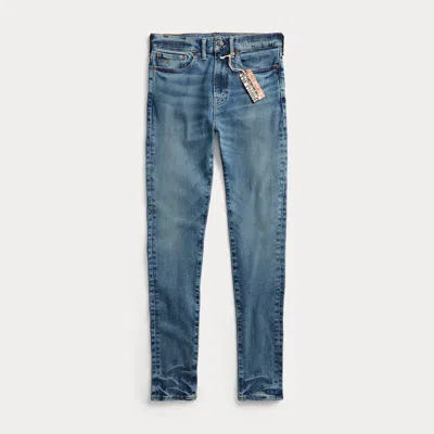 Ralph Lauren Stretch High Skinny Fit Jean In Staci Wash In Blue
