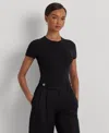 Ralph Lauren Stretch Knit T-shirt In Polo Black