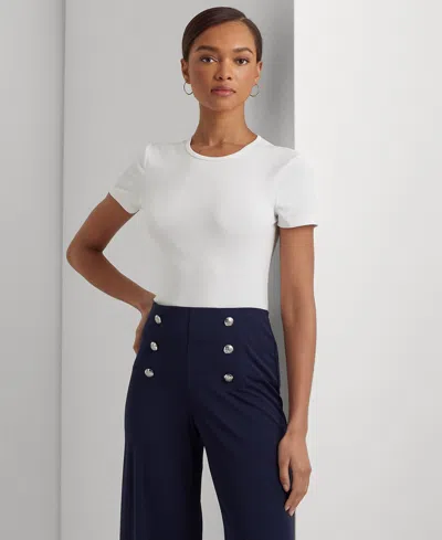 Ralph Lauren Stretch Knit T-shirt In White