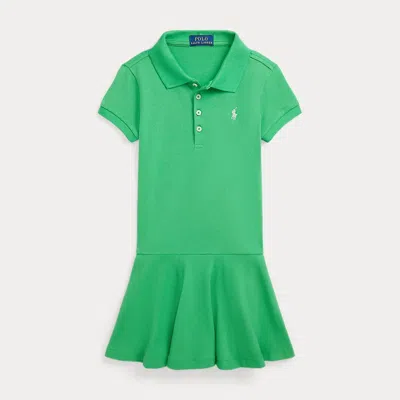 Polo Ralph Lauren Logo-embroidered Polo Dress In Green