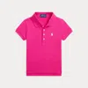 Ralph Lauren Kids' Stretch Mesh Polo Shirt In Pink