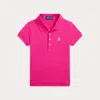 Polo Ralph Lauren Kids' Stretch Mesh Polo Shirt In Pink