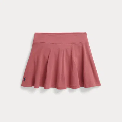 Ralph Lauren Kids' Stretch Mesh Skort In Canvas Pink