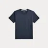 Ralph Lauren Stretch Organic Cotton Sleep Shirt In Boston Navy