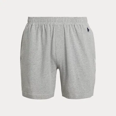 Ralph Lauren Stretch Organic Cotton Sleep Short In Andover Heather