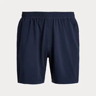 Ralph Lauren Stretch Organic Cotton Sleep Short In Boston Navy