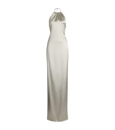Ralph Lauren Stretch-satin Corra Maxi Dress