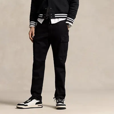 Polo Ralph Lauren Stretch Slim Fit Knitlike Cargo Pant In Polo Black