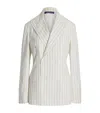 Ralph Lauren Stripe Bennet Jacket In White