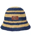 Ralph Lauren Stripe Crochet Bucket Hat