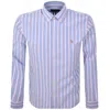Ralph Lauren Stripe Long Sleeve Shirt Blue In Multi