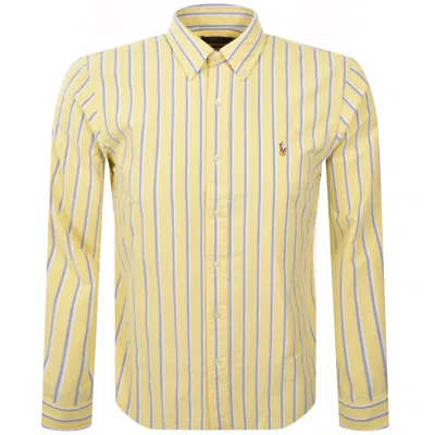 Ralph Lauren Stripe Long Sleeve Shirt Yellow
