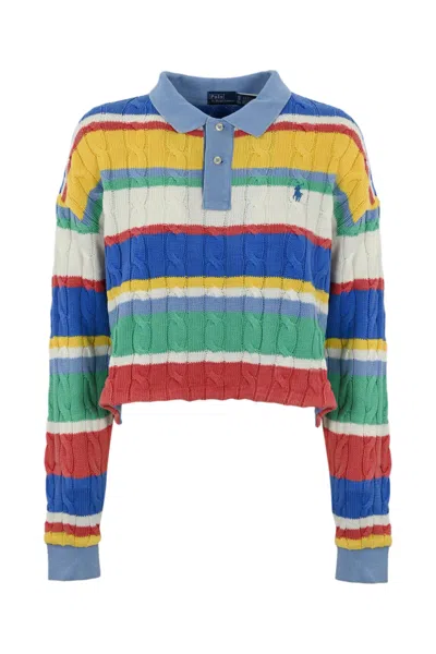 Ralph Lauren Womens Polo Design Shirt In Multi Stripe